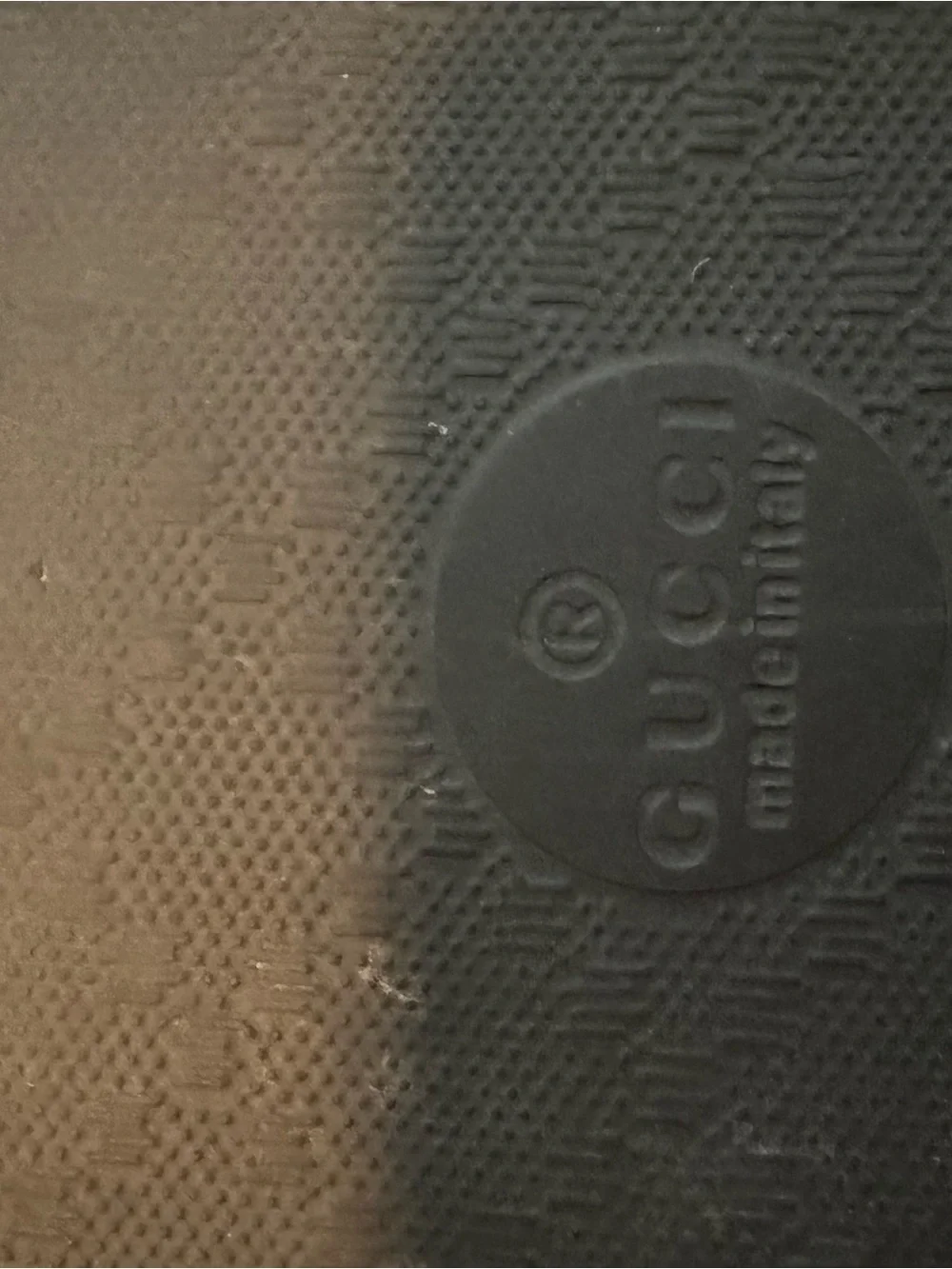 Gucci Blue Floral Logo Slide Sandals - Picture 3 of 4